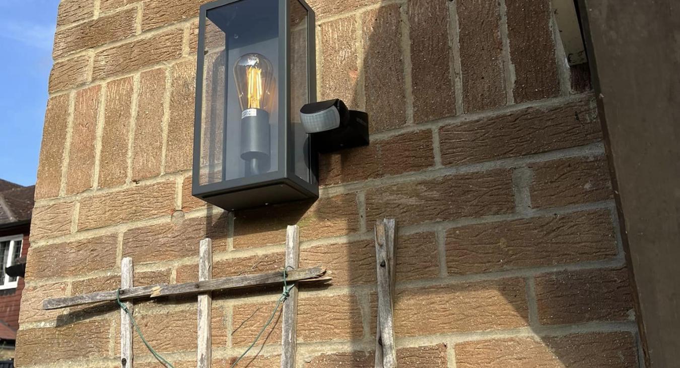 Outdoor lighting installed by NJH Electrical Services in East Sussex